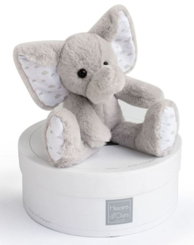 Histoire d Ours Peluche Eléphant Gris Copains Calin - 22 cm Histoire d Ours Peluche Eléphant Gris Copains Calin - 22 cm
