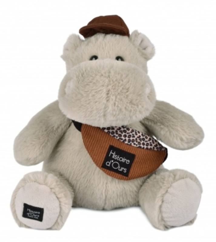 Peluche Hippo Hello Brook - 20 cm Histoire d Ours Peluche Hippo Hello Brook - 20 cm de chez Histoire d Ours, collection Hippo Happy Fun Family