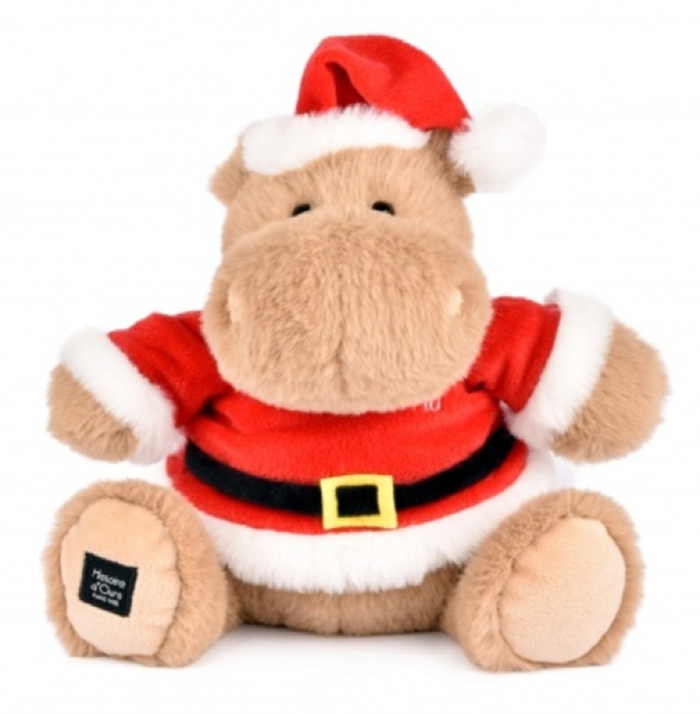 Peluche Hippo Kris Hug Noël - 20 cm Histoire d Ours Peluche Hippo Kris Hug Noël - 20 cm de chez Histoire d Ours, collection Hippo Happy Fun Family