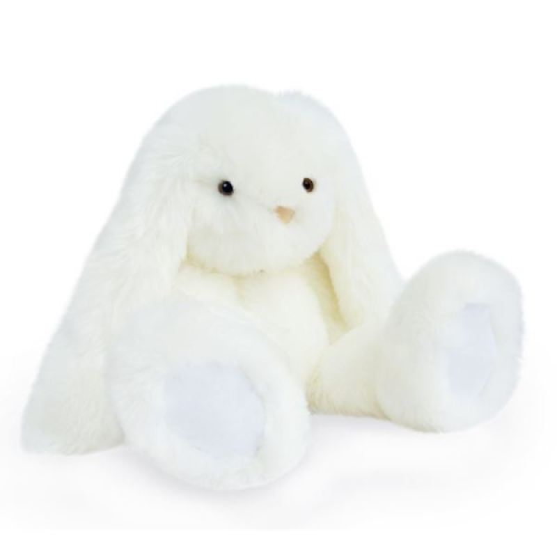 lapin peluche blanc