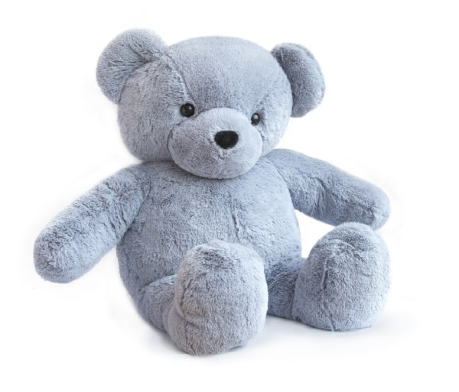 peluche ours bleu