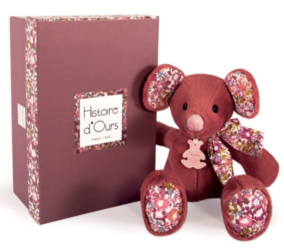 Peluche Souris Terracotta Copains Calins - 25 cm Histoire d Ours Peluche Souris Terracotta Copains Calins - 25 cm de chez Histoire d Ours, collection Les Copains Calins