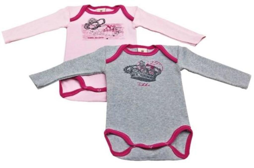 Lot de 2 Body Rose et Gris - 18 mois IKKS Lot de 2 Body Rose et Gris - 18 mois de chez IKKS, collection Queen Bébé Fille