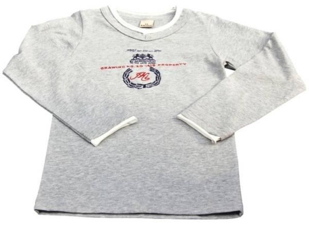 IKKS Tee-Shirt Basic Kid Gris Garçon IKKS Tee-Shirt Basic Kid Gris Garçon