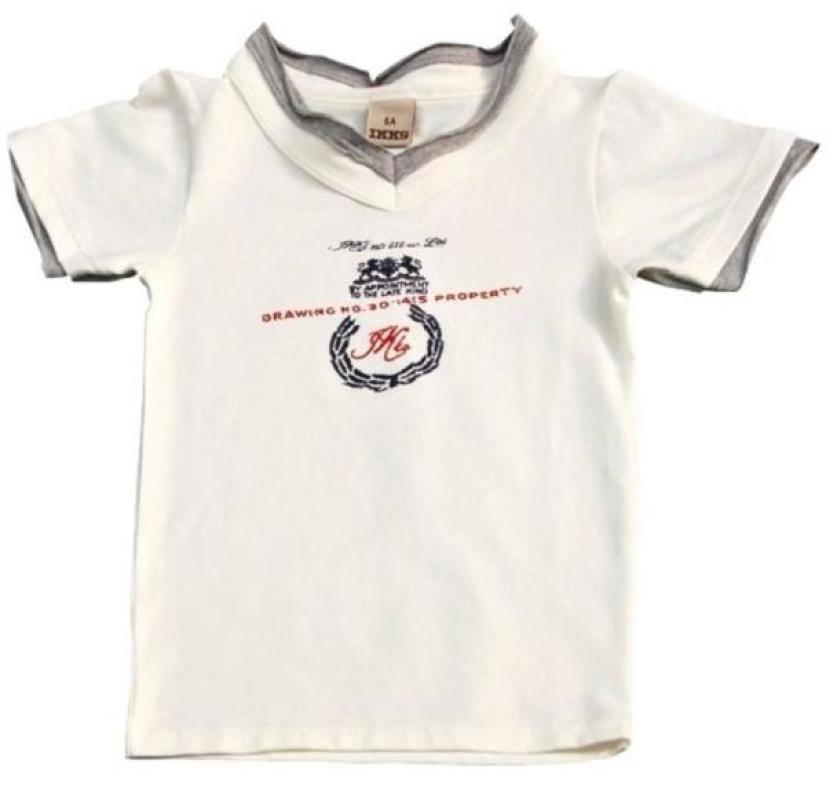 Tee-Shirt Basic Kid Nacre Garçon - 4 ans IKKS Tee-Shirt Basic Kid Nacre Garçon - 4 ans de chez IKKS, collection Basic Kid Garçon