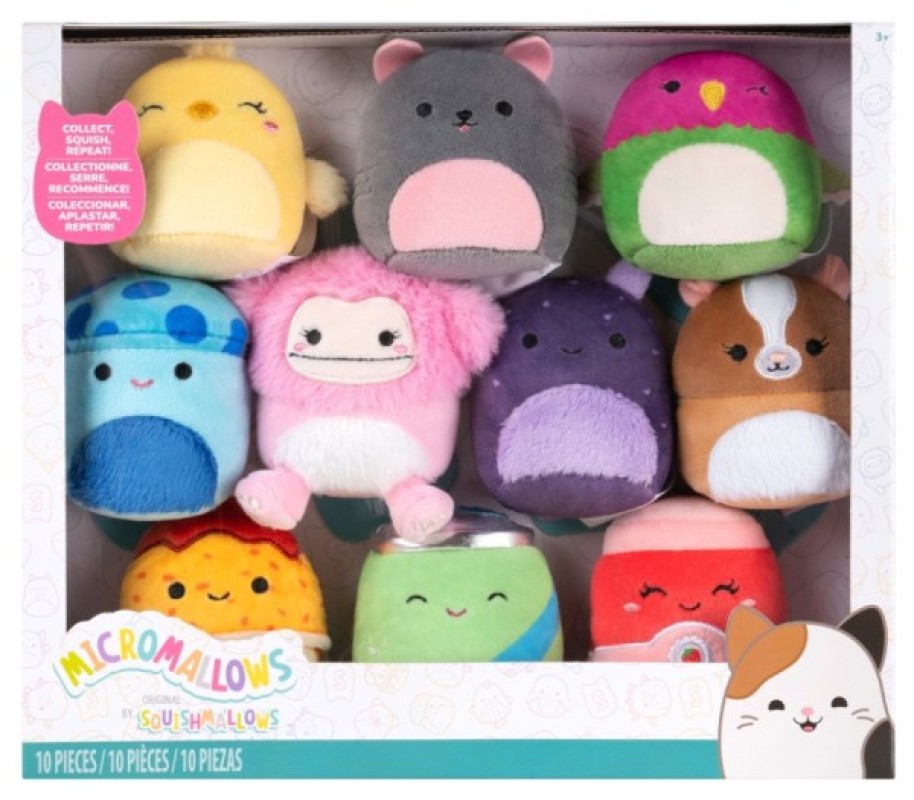 Coffret 10 Peluches Micromallows Jazwares Coffret 10 Peluches Micromallows de chez Jazwares, collection Squishmallows