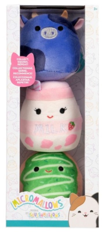 Coffret 3 Peluches Micromallows - Ingred - Amelie - Daisuke Jazwares Coffret 3 Peluches Micromallows - Ingred - Amelie - Daisuke de chez Jazwares, collection Squishmallows