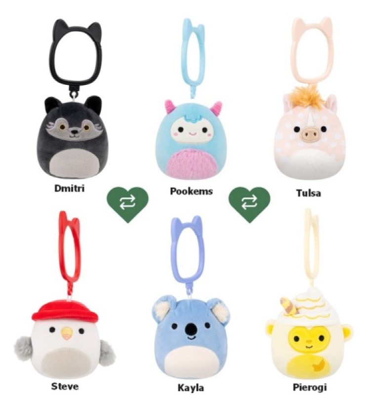 Peluche Clip On Squishmallows Little - Modèle Surprise Jazwares Peluche Clip On Squishmallows Little - Modèle Surprise de chez Jazwares, collection Squishmallows