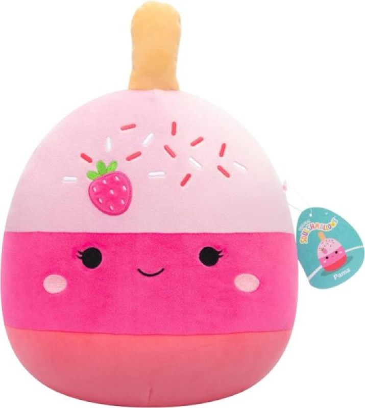 Peluche Fraise Cakepop Pama Squishmallows - 30 cm Jazwares Peluche Fraise Cakepop Pama Squishmallows - 30 cm de chez Jazwares, collection Squishmallows
