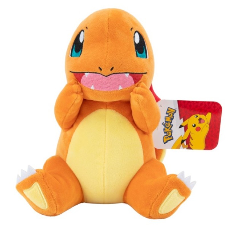 Peluche Salamèche Assise -19 cm Jazwares Peluche Salamèche Assise -19 cm de chez Jazwares, collection Pokemon