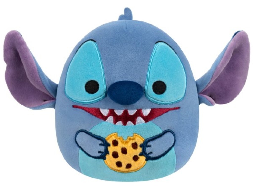 Peluche Stitch avec Cookie Squishmallows Little Jazwares Peluche Stitch avec Cookie Squishmallows Little de chez Jazwares, collection Squishmallows