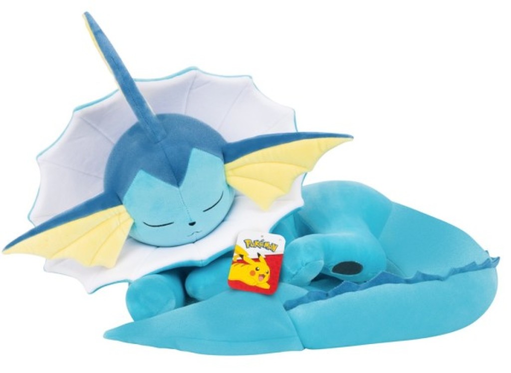 Peluche Vaporeon Couchée - 40 cm Jazwares Peluche Vaporeon Couchée - 40 cm de chez Jazwares, collection Pokemon