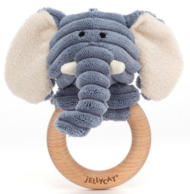 Hochet Eléphant Cordy Roy Jellycat Hochet Eléphant Cordy Roy de chez Jellycat, collection Cordy Roy