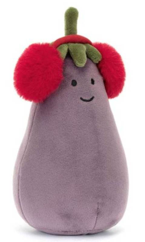 Peluche Aubergine Toastie Vivacious Jellycat Peluche Aubergine Toastie Vivacious de chez Jellycat, collection Amuseables