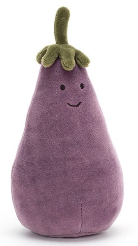 Peluche Aubergine Vivacious Jellycat Peluche Aubergine Vivacious de chez Jellycat, collection Amuseables