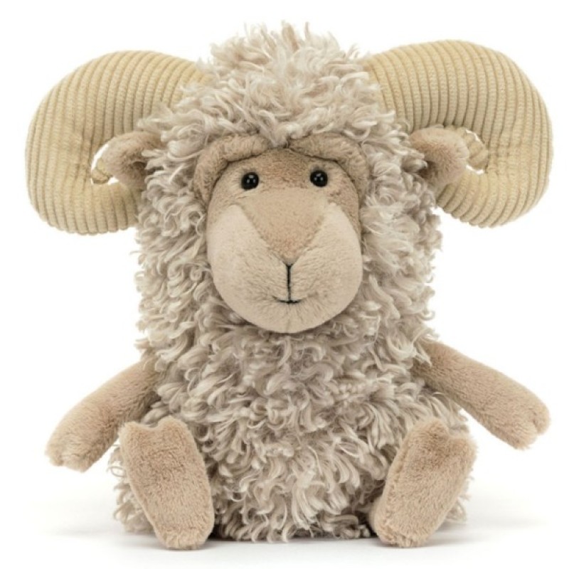 Peluche Bélier Ramsley Jellycat Peluche Bélier Ramsley de chez Jellycat, collection Friends Jellycat