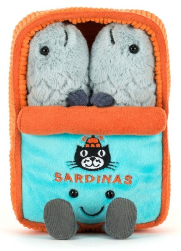 Peluche Boite de Sardine Amuseable Jellycat Peluche Boite de Sardine Amuseable de chez Jellycat, collection Amuseables