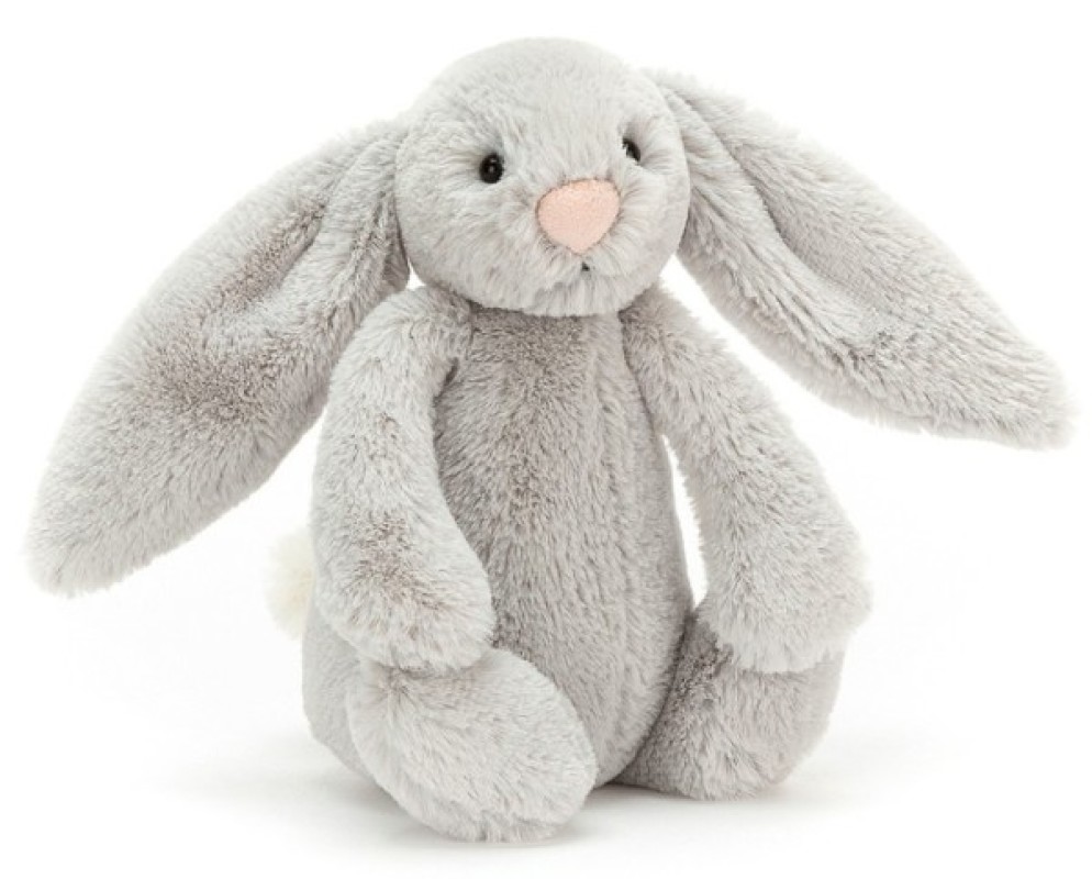 Peluche Lapin Bashful Gris - 18 cm Jellycat Peluche Lapin Bashful Gris - 18 cm de chez Jellycat, collection Bashfuls