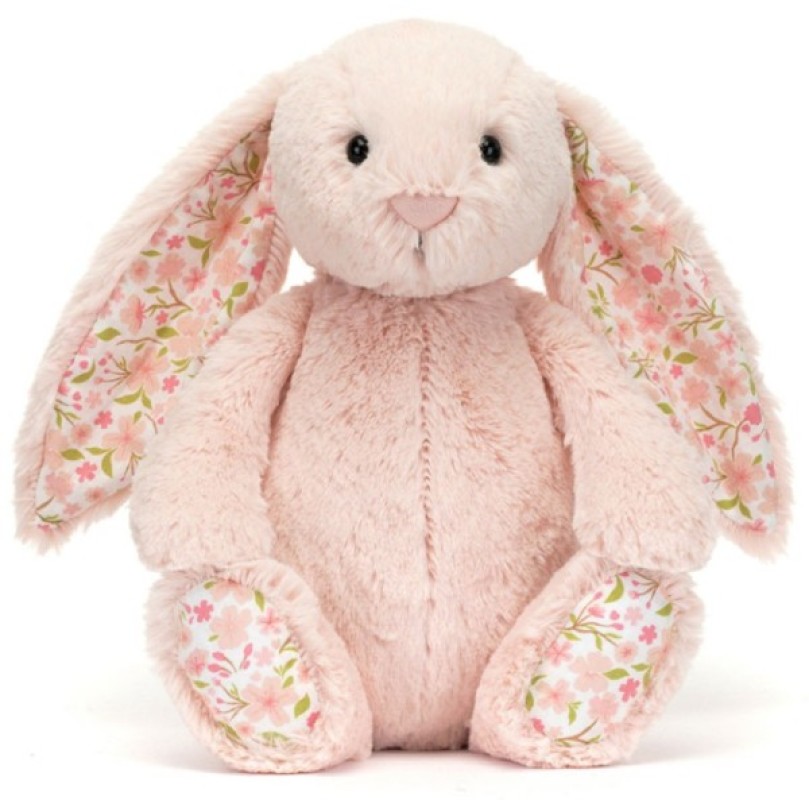 Peluche Lapin Blush Cherry Blossom Bashful Medium Jellycat Peluche Lapin Blush Cherry Blossom Bashful Medium de chez Jellycat, collection Blossom Bashfuls