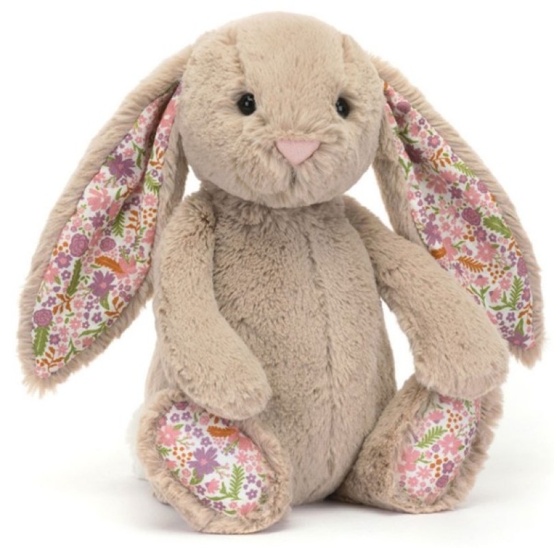 Peluche Lapin Blush Petal Blossom Bashful Medium Jellycat Peluche Lapin Blush Petal Blossom Bashful Medium de chez Jellycat, collection Blossom Bashfuls