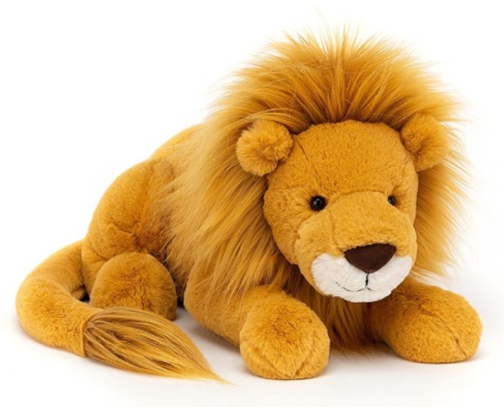 Peluche Lion Louie Large Jellycat Peluche Lion Louie Large de chez Jellycat, collection Big Cats Big Pups