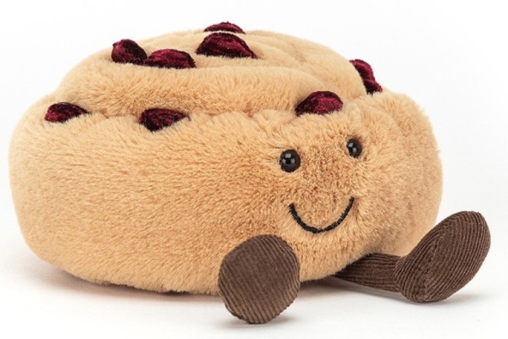 Peluche Pain au Raisin Amuseable Jellycat Peluche Pain au Raisin Amuseable de chez Jellycat, collection Amuseables