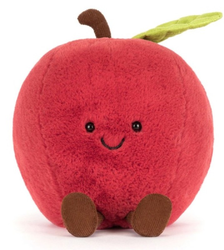 Peluche Pomme Amuseable Jellycat Peluche Pomme Amuseable de chez Jellycat, collection Amuseables
