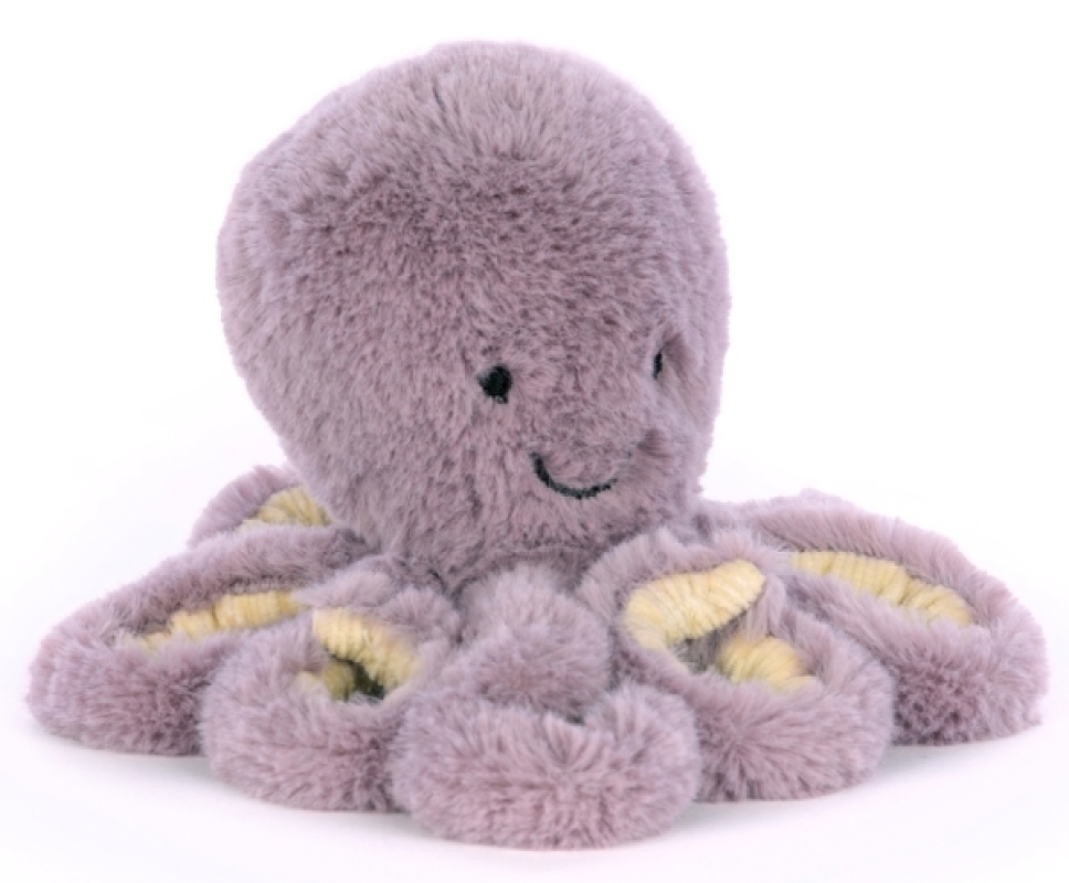 Peluche Poulpe Maya Baby Jellycat Peluche Poulpe Maya Baby de chez Jellycat, collection Sea and Garden Friends