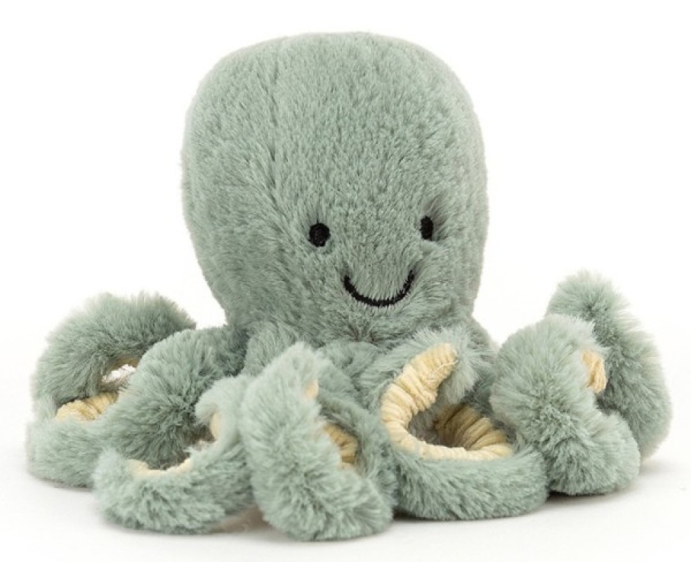 Peluche Poulpe Odyssey Baby Jellycat Peluche Poulpe Odyssey Baby de chez Jellycat, collection Sea and Garden Friends