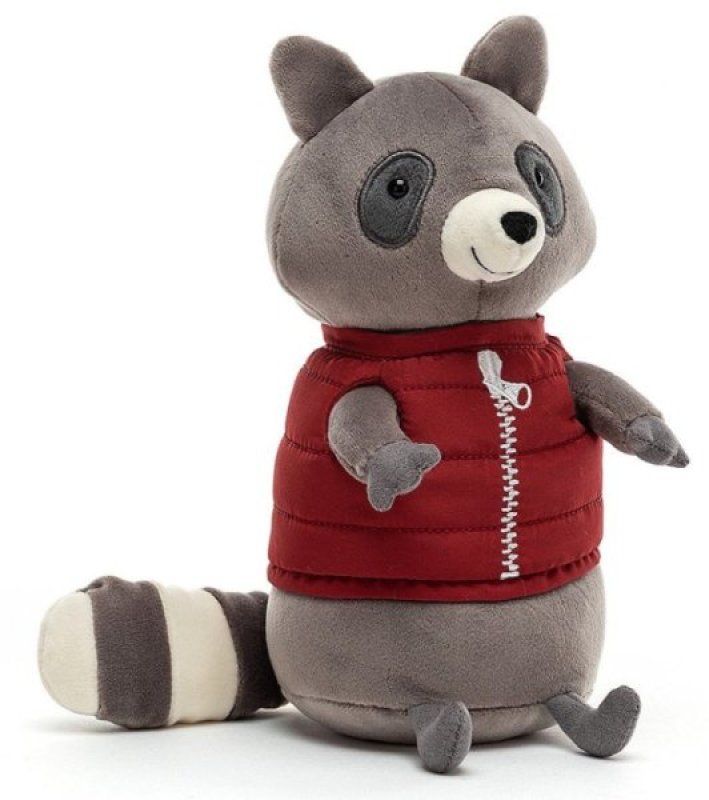 Peluche Raton Laveur Campfire Critter Jellycat Peluche Raton Laveur Campfire Critter de chez Jellycat, collection Friends Jellycat