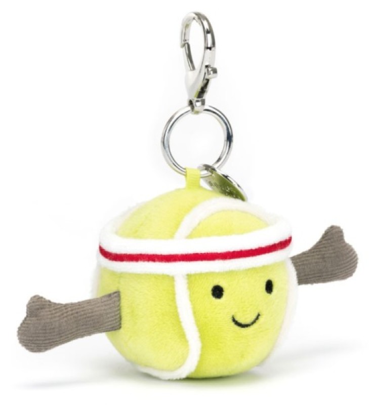 Porte Clés Balle de Tennis Amuseable Jellycat Porte Clés Balle de Tennis Amuseable de chez Jellycat, collection Amuseables