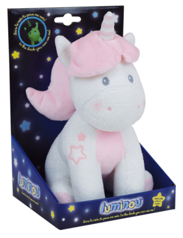 Peluche Licorne Luminou Jemini Peluche Licorne Luminou de chez Jemini, collection Luminou
