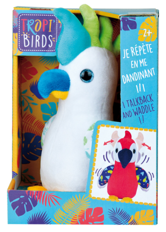 Jemini Peluche Oiseau Sonore Blanc Jemini Peluche Oiseau Sonore Blanc