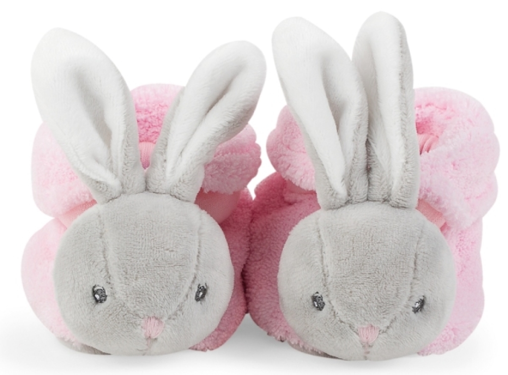 Kaloo Chaussons Lapinou Rose Plume - 0-3 mois Kaloo Chaussons Lapinou Rose Plume - 0-3 mois