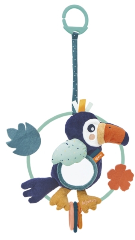 Peluche Hochet Miroir Toucan Sam Jungle Kaloo Peluche Hochet Miroir Toucan Sam Jungle de chez Kaloo, collection Jungle