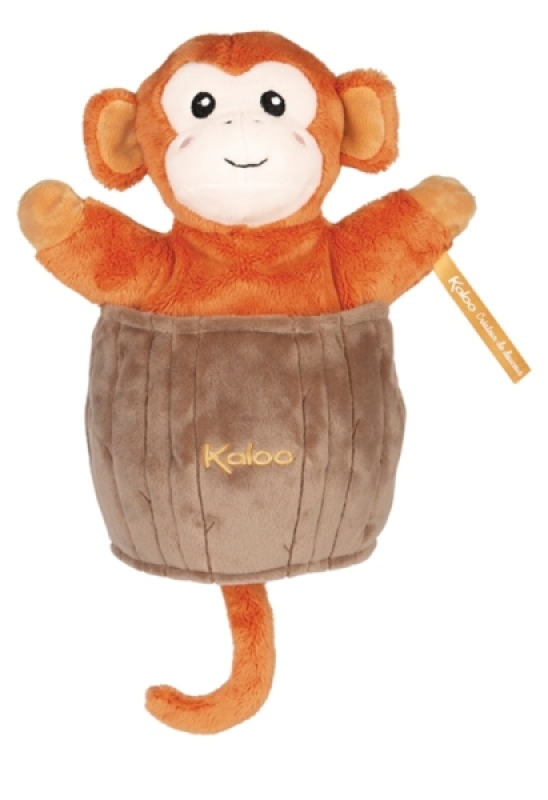 Peluche Marionnette Cache Cache Singe Jack Kachoo Kaloo Peluche Marionnette Cache Cache Singe Jack Kachoo de chez Kaloo, collection Kachoo