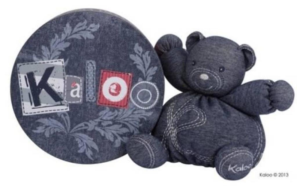 Kaloo Peluche Ours Trésor Blue Denim - 18 cm Kaloo Peluche Ours Trésor Blue Denim - 18 cm