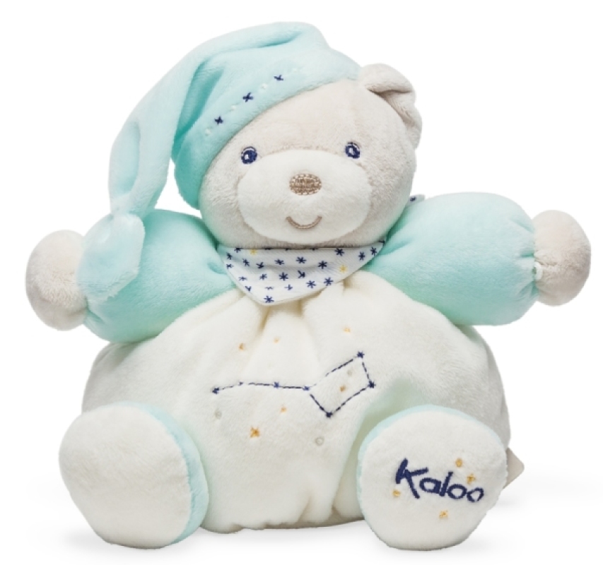Kaloo Peluche Patapouf Ourson Turquoise Petite Etoile - 18 cm Kaloo Peluche Patapouf Ourson Turquoise Petite Etoile - 18 cm