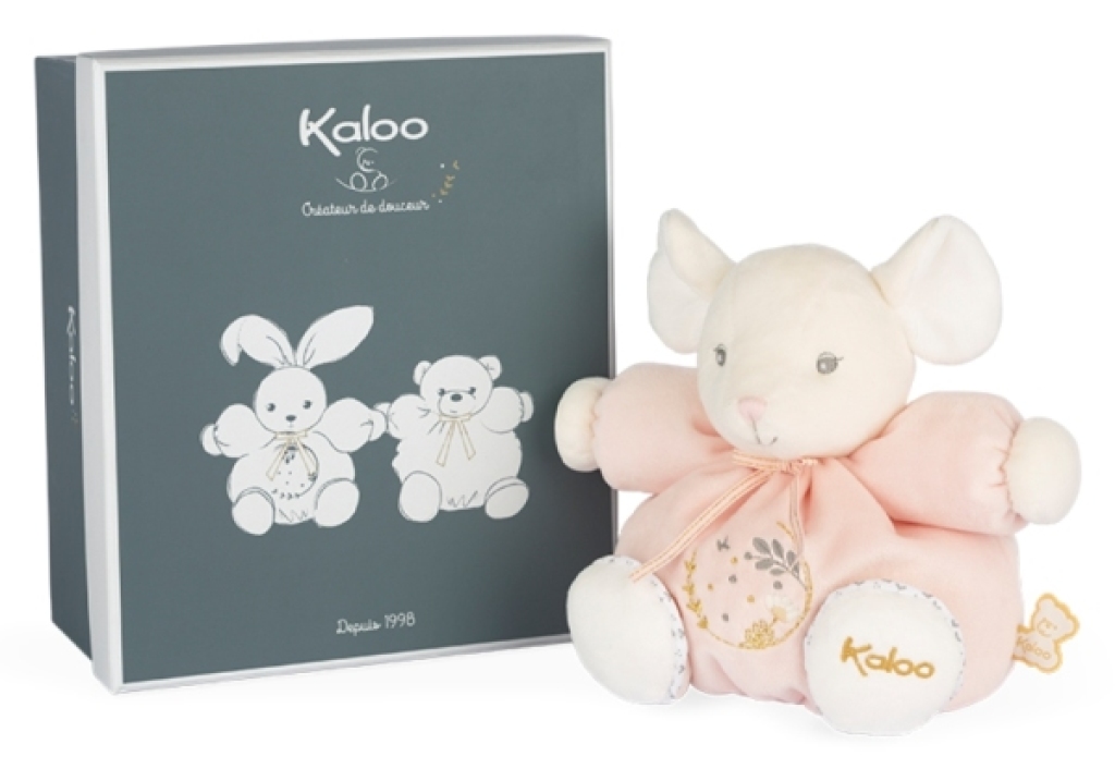 Peluche Patapouf Souris Rose Perle Kaloo Peluche Patapouf Souris Rose Perle de chez Kaloo, collection Perle