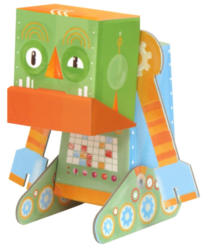 Jouet à Plier Robot Grincheux de chez Krooom, collection Jouets à Plier
