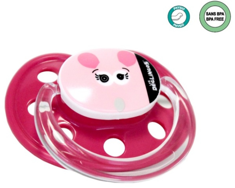 Les Déglingos Sucette Silicone Souris Coquelicos - +6 mois Les Déglingos Sucette Silicone Souris Coquelicos - +6 mois