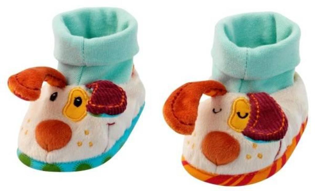 Chaussons Chien Jef Lilliputiens Chaussons Chien Jef de chez Lilliputiens, collection Je Découvre