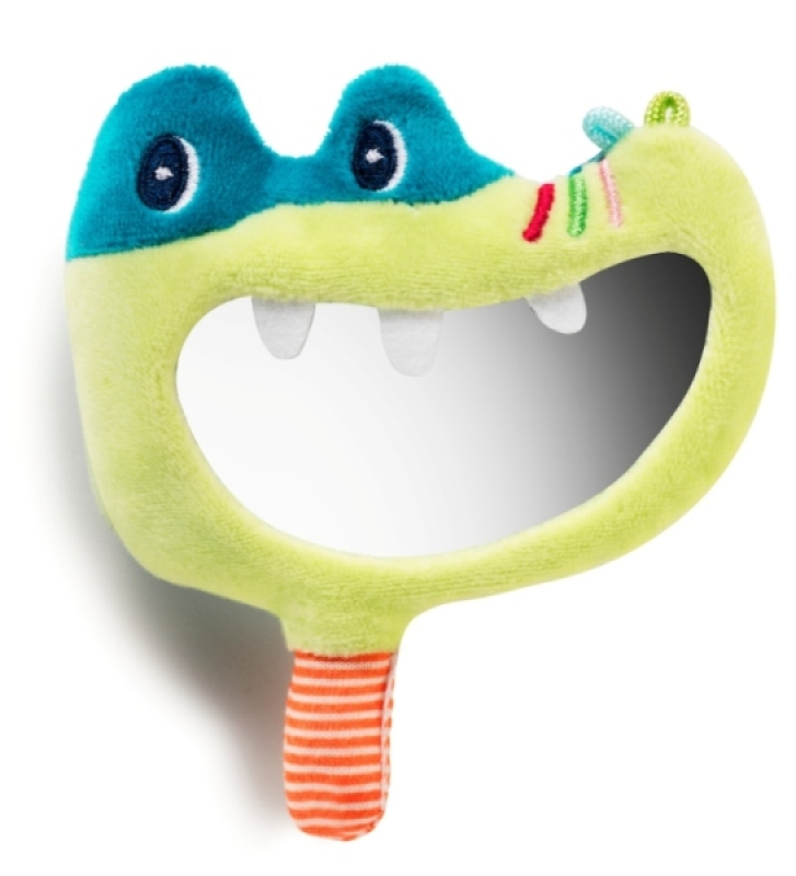 Hochet Miroir Crocodile Anatole Lilliputiens Hochet Miroir Crocodile Anatole de chez Lilliputiens, collection Je Decouvre