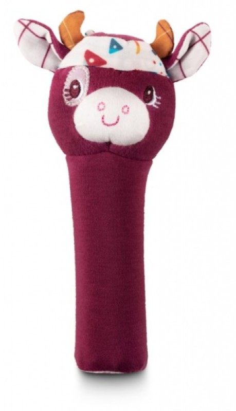 Hochet Pouêt Vache Rosalie Lilliputiens Hochet Pouêt Vache Rosalie de chez Lilliputiens, collection J'explore