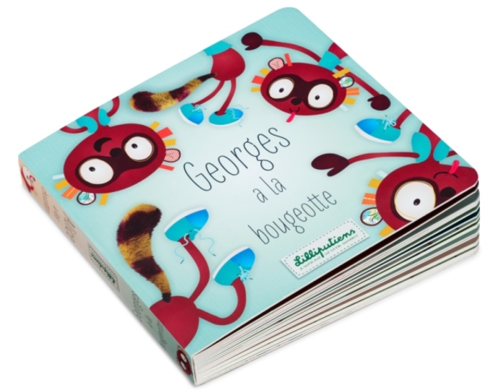 Livre Lémurien Georges à la Bougeotte Lilliputiens Livre Lémurien Georges à la Bougeotte de chez Lilliputiens, collection Le Cirque
