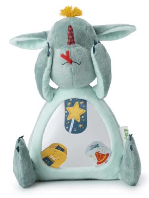 Peluche Coucou Miroir Dragon Joe Lilliputiens Peluche Coucou Miroir Dragon Joe de chez Lilliputiens, collection Je Decouvre