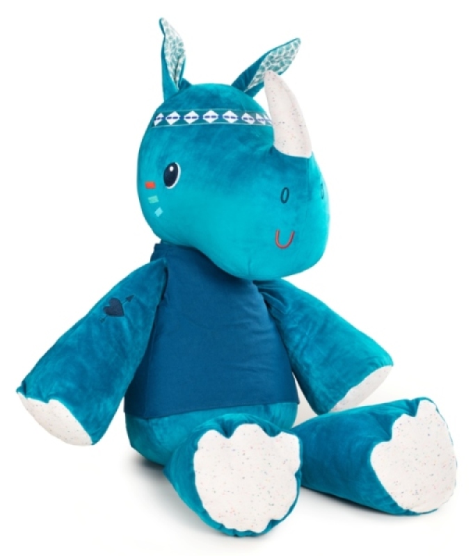 Peluche Rhinocéros Marius Lilliputiens Peluche Rhinocéros Marius de chez Lilliputiens, collection Je Decouvre