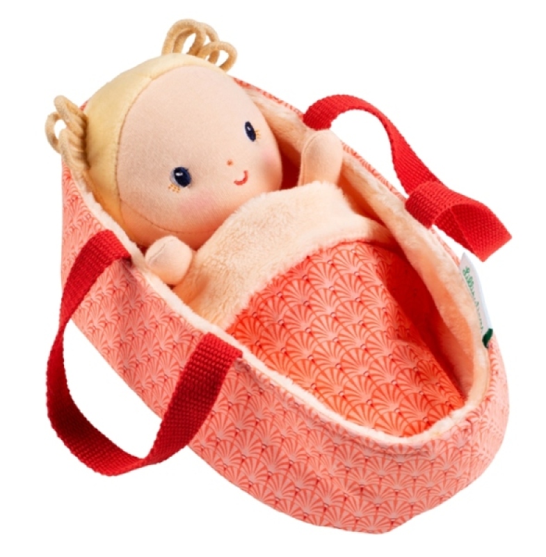 Poupée Bébé Anaïs et son Couffin Lilliputiens Poupée Bébé Anaïs et son Couffin de chez Lilliputiens, collection Je Decouvre