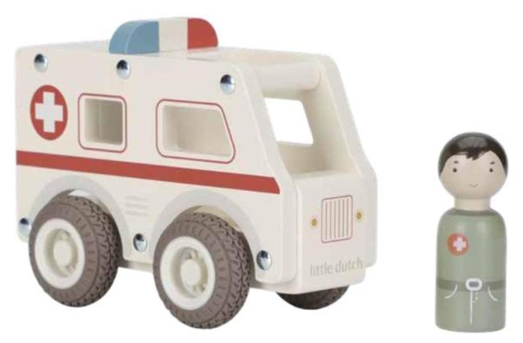Ambulance en bois Little Dutch Ambulance en bois de chez Little Dutch, collection Essentials