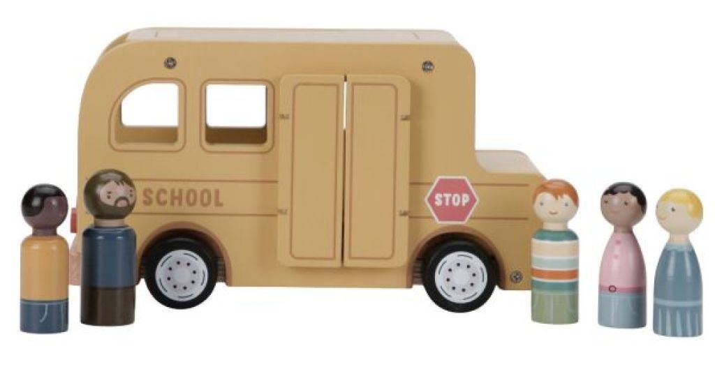 Bus Scolaire en bois Little Dutch Bus Scolaire en bois de chez Little Dutch, collection Essentials